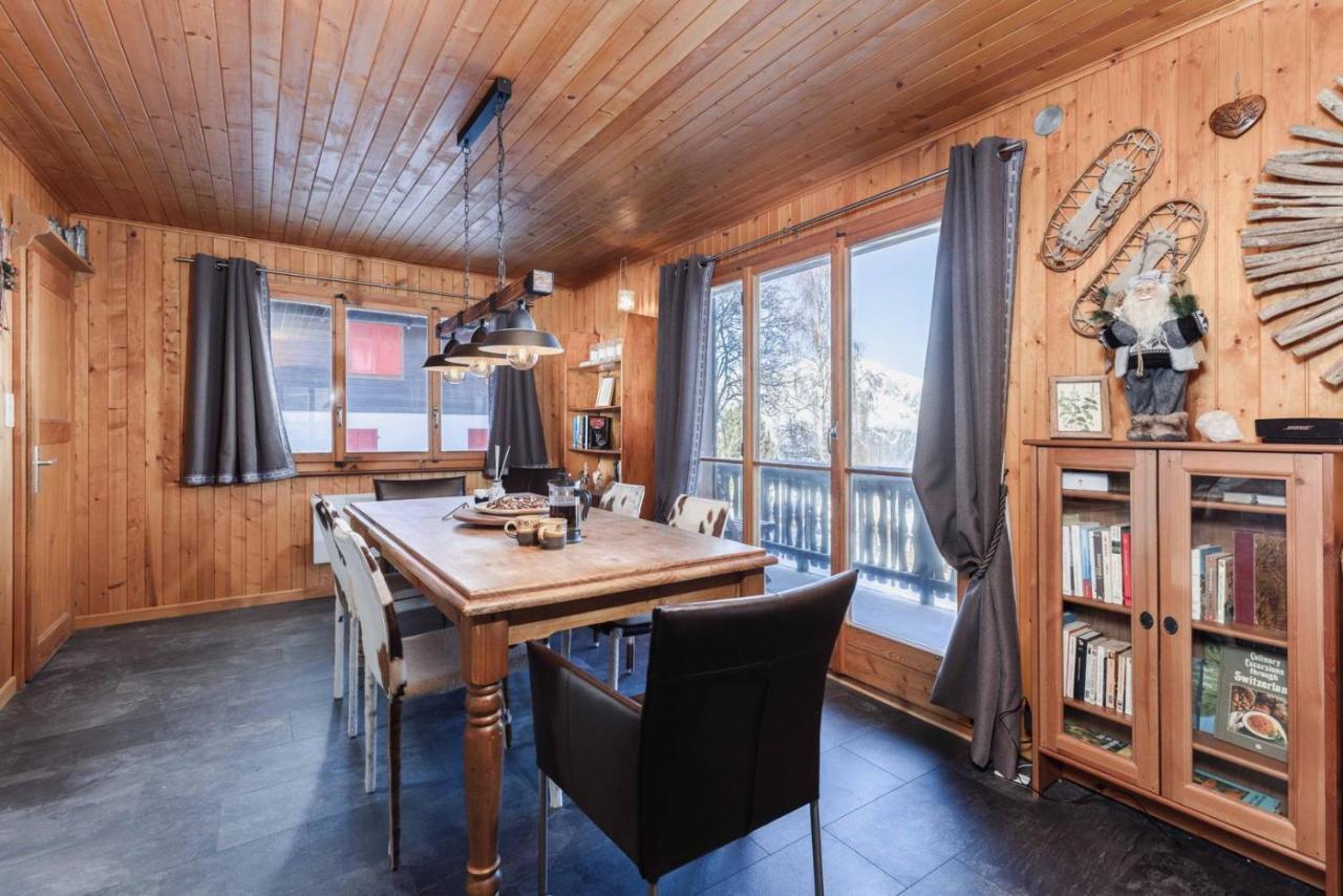 Chalet Noisette Authentic Swiss Chalet Perfect For Families La Tzoumaz Esterno foto